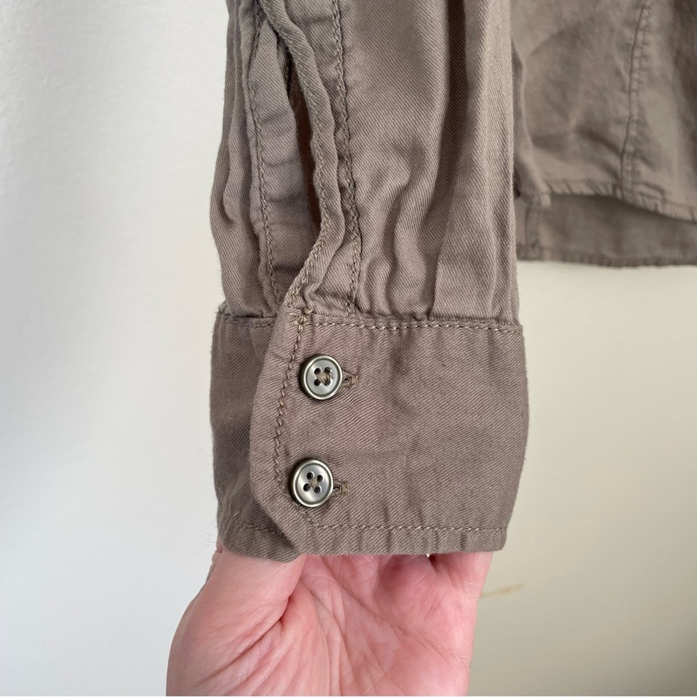MUDD | Olive Green Button Up Shirt | Size Medium - Picture 5 of 9